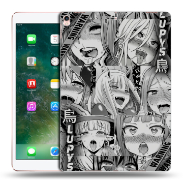 Силиконовый чехол на планшета Ipad Pro 10.5 с принтом Ahegao Ахегао Аниме
