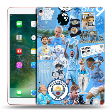 Силиконовый чехол на планшета Ipad Pro 10.5 с принтом Man City Манчестер Сити