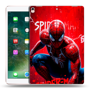 Силиконовый чехол на планшета Ipad Pro 10.5 с принтом Spiderman Человек паук