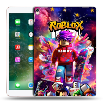 Силиконовый чехол на планшета Ipad Pro 10.5 с принтом Roblox Роблокс