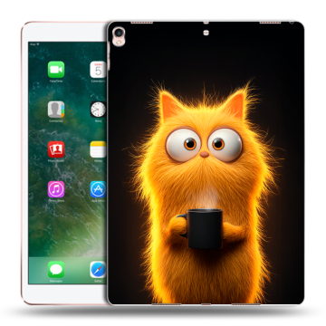 Силиконовый чехол на планшета Ipad Pro 10.5 с принтом Смешной кот