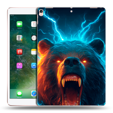 Силиконовый чехол на планшета Ipad Pro 10.5 с принтом Медведь