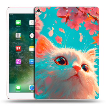Силиконовый чехол на планшета Ipad Pro 10.5 с принтом Красивый кот