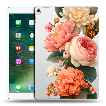 Силиконовый чехол на планшета Ipad Pro 10.5 с принтом цветы