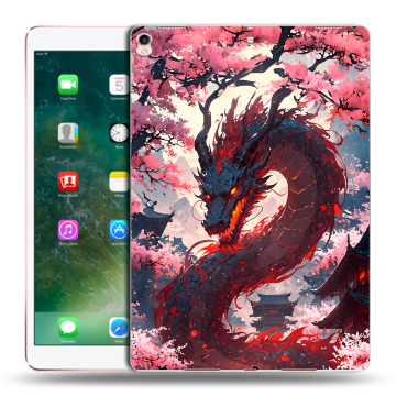 Силиконовый чехол на Ipad Pro 10.5 с принтом Дракон Японский Силиконовый чехол на Ipad Pro 10.5 с принтом Дракон Японский