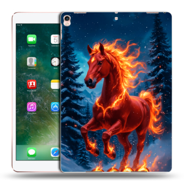Силиконовый чехол на Ipad Pro 10.5 с принтом Новый год коня