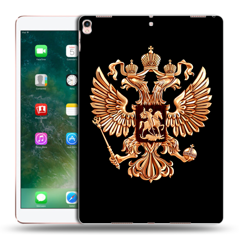 Силиконовый чехол на Ipad Pro 10.5 с принтом Герб России золотой Силиконовый чехол на Ipad Pro 10.5 с принтом Герб России золотой
