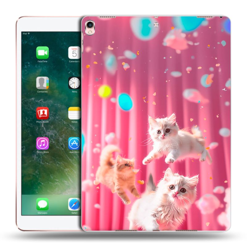 Силиконовый чехол на Ipad Pro 10.5 с принтом милые котики Силиконовый чехол на Ipad Pro 10.5 с принтом милые котики