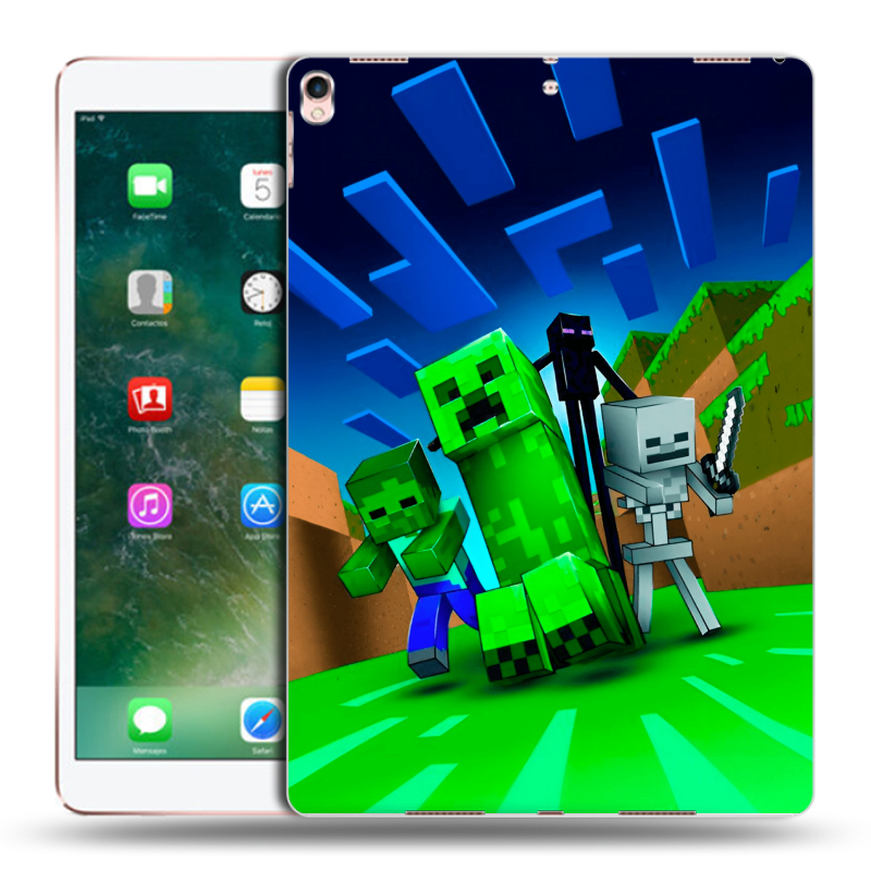 Силиконовый чехол на Ipad Pro 10.5 с принтом Майнкрафт Силиконовый чехол на Ipad Pro 10.5 с принтом Майнкрафт