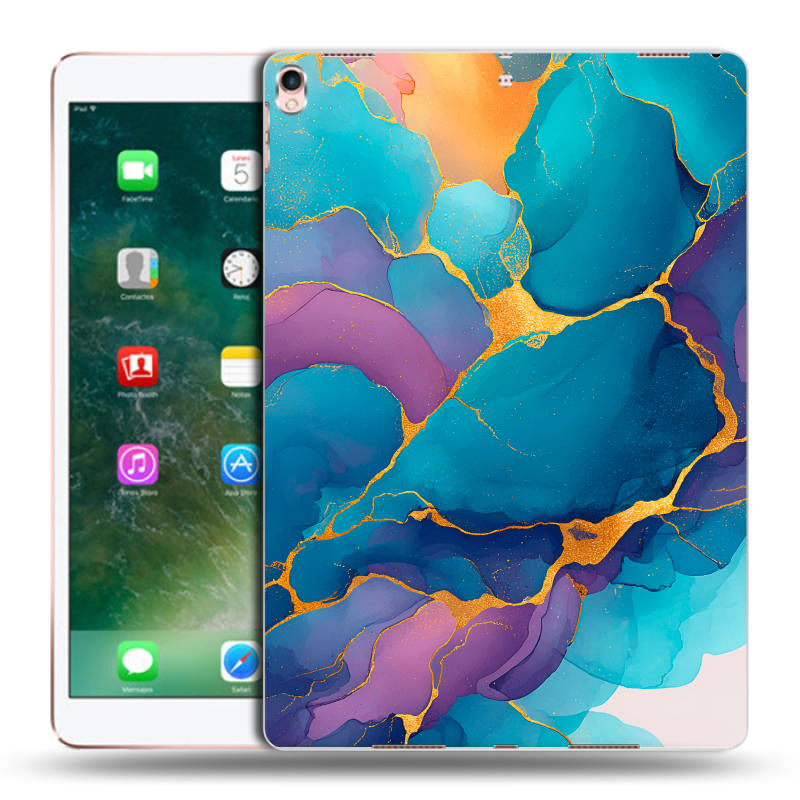 Силиконовый чехол на Ipad Pro 10.5 с принтом Мрамор блестки Силиконовый чехол на Ipad Pro 10.5 с принтом Мрамор блестки