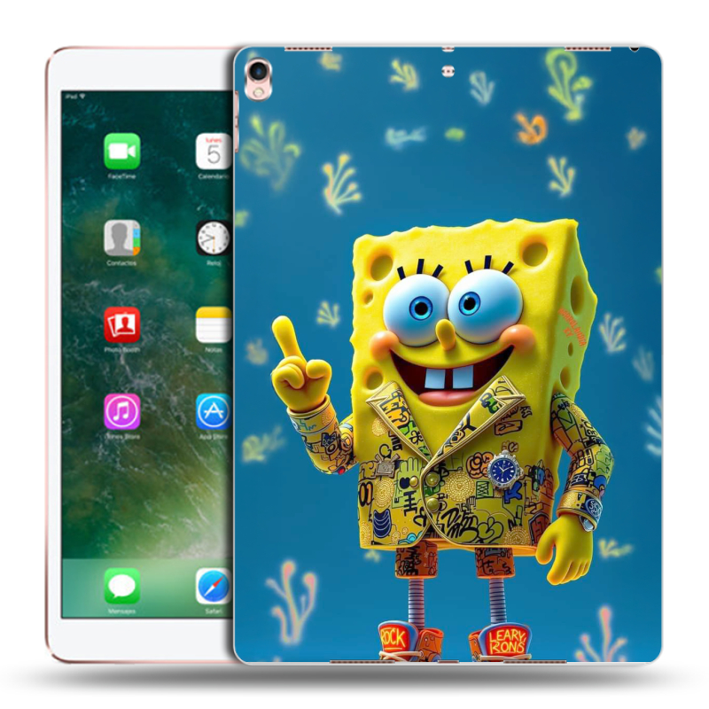 Силиконовый чехол на Ipad Pro 10.5 с принтом Спанч боб Спанчбоб Силиконовый чехол на Ipad Pro 10.5 с принтом Спанч боб Спанчбоб