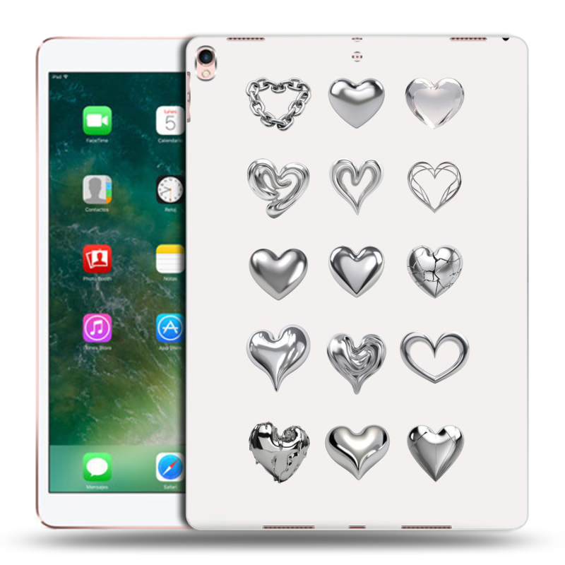 Силиконовый чехол на Ipad Pro 10.5 с принтом Y2K сердечки Силиконовый чехол на Ipad Pro 10.5 с принтом Y2K сердечки