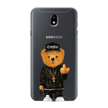 Силиконовый противоударный чехол на Samsung Galaxy J7 (2017) с принтом Мишка Силиконовый противоударный чехол на Samsung Galaxy J7 (2017) с принтом Мишка