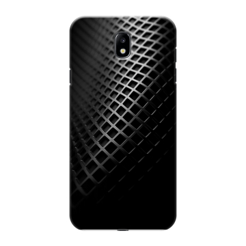 Силиконовый противоударный чехол на Samsung Galaxy J7 (2017) с принтом Текстура металла Силиконовый противоударный чехол на Samsung Galaxy J7 (2017) с принтом Текстура металла