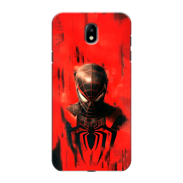 Силиконовый противоударный чехол на Samsung Galaxy J7 (2017) с принтом человек паук spiderman Силиконовый противоударный чехол на Samsung Galaxy J7 (2017) с принтом человек паук spiderman