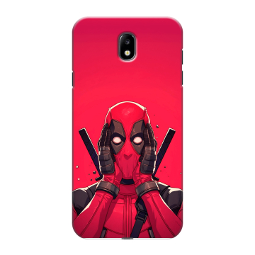 Силиконовый противоударный чехол на Samsung Galaxy J7 (2017) с принтом Дедпул Deadpool Силиконовый противоударный чехол на Samsung Galaxy J7 (2017) с принтом Дедпул Deadpool