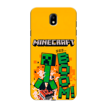Силиконовый противоударный чехол на Samsung Galaxy J7 (2017) с принтом Майнкрафт Minecraft Силиконовый противоударный чехол на Samsung Galaxy J7 (2017) с принтом Майнкрафт Minecraft