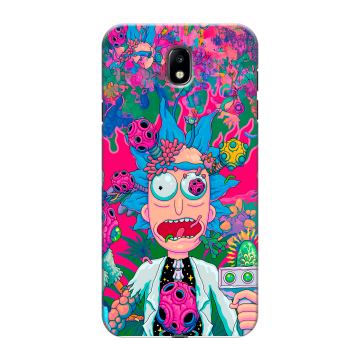 Силиконовый противоударный чехол на Samsung Galaxy J7 (2017) с принтом Рик и Морти Rick Morty Силиконовый противоударный чехол на Samsung Galaxy J7 (2017) с принтом Рик и Морти Rick Morty