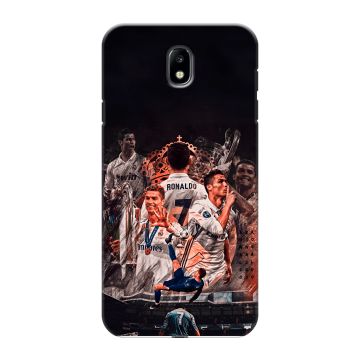 Силиконовый противоударный чехол на Samsung Galaxy J7 (2017) с принтом Реал Роналдо Real Ronaldo