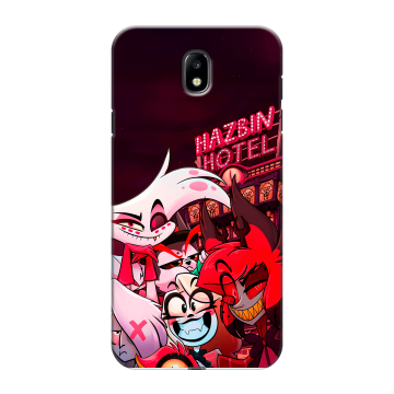 Силиконовый противоударный чехол на Samsung Galaxy J7 (2017) с принтом Hazbin Hotel Отель Хазбин Силиконовый противоударный чехол на Samsung Galaxy J7 (2017) с принтом Hazbin Hotel Отель Хазбин