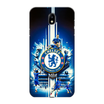 Силиконовый противоударный чехол на Samsung Galaxy J7 (2017) с принтом Chelsea Челси Силиконовый противоударный чехол на Samsung Galaxy J7 (2017) с принтом Chelsea Челси