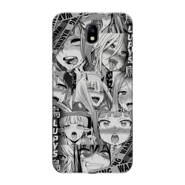 Силиконовый противоударный чехол на Samsung Galaxy J7 (2017) с принтом Ahegao Ахегао Аниме Силиконовый противоударный чехол на Samsung Galaxy J7 (2017) с принтом Ahegao Ахегао Аниме