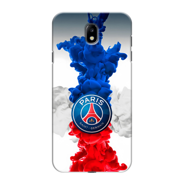 Силиконовый противоударный чехол на Samsung Galaxy J7 (2017) с принтом PSG ПСЖ Силиконовый противоударный чехол на Samsung Galaxy J7 (2017) с принтом PSG ПСЖ