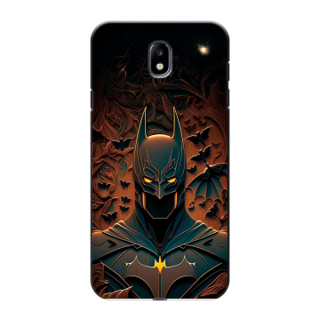 Силиконовый противоударный чехол на Samsung Galaxy J7 (2017) с принтом Batman Бэтмен Силиконовый противоударный чехол на Samsung Galaxy J7 (2017) с принтом Batman Бэтмен