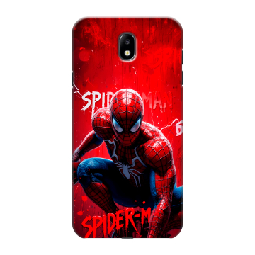 Силиконовый противоударный чехол на Samsung Galaxy J7 (2017) с принтом Spiderman Человек паук Силиконовый противоударный чехол на Samsung Galaxy J7 (2017) с принтом Spiderman Человек паук