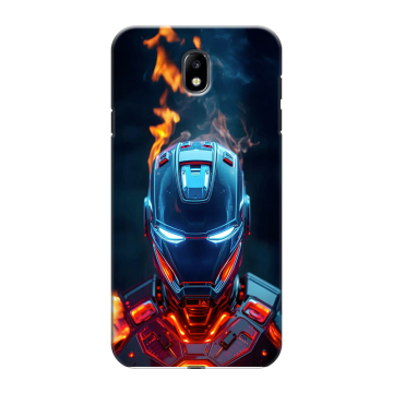 Силиконовый противоударный чехол на Samsung Galaxy J7 (2017) с принтом IronMan Железный человек Силиконовый противоударный чехол на Samsung Galaxy J7 (2017) с принтом IronMan Железный человек