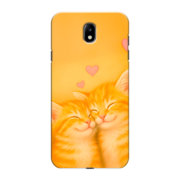 Силиконовый противоударный чехол на Samsung Galaxy J7 (2017) с принтом Милые котята Силиконовый противоударный чехол на Samsung Galaxy J7 (2017) с принтом Милые котята