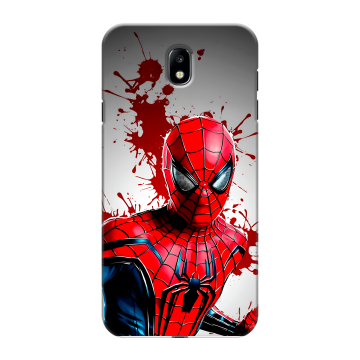 Силиконовый противоударный чехол на Samsung Galaxy J7 (2017) с принтом Spiderman Человек паук Силиконовый противоударный чехол на Samsung Galaxy J7 (2017) с принтом Spiderman Человек паук