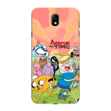 Силиконовый противоударный чехол на Samsung Galaxy J7 (2017) с принтом Adventure time Время приключений Силиконовый противоударный чехол на Samsung Galaxy J7 (2017) с принтом Adventure time Время приключений
