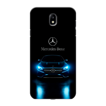 Силиконовый противоударный чехол на Samsung Galaxy J7 (2017) с принтом Mercedes Мерседес