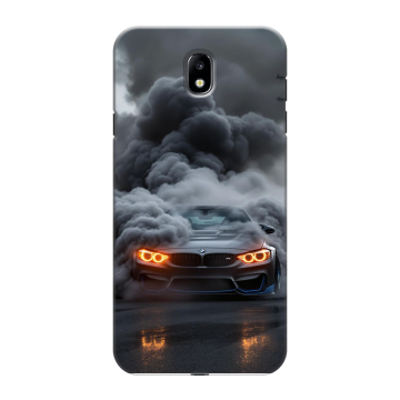 Силиконовый противоударный чехол на Samsung Galaxy J7 (2017) с принтом BMW БМВ Силиконовый противоударный чехол на Samsung Galaxy J7 (2017) с принтом BMW БМВ