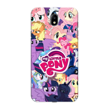 Силиконовый противоударный чехол на Samsung Galaxy J7 (2017) с принтом My little pony Дружба чудо Силиконовый противоударный чехол на Samsung Galaxy J7 (2017) с принтом My little pony Дружба чудо