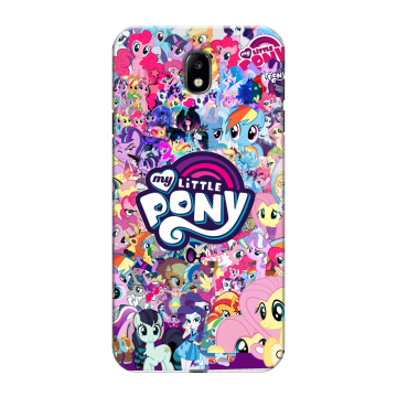 Силиконовый противоударный чехол на Samsung Galaxy J7 (2017) с принтом My little pony Дружба чудо Силиконовый противоударный чехол на Samsung Galaxy J7 (2017) с принтом My little pony Дружба чудо