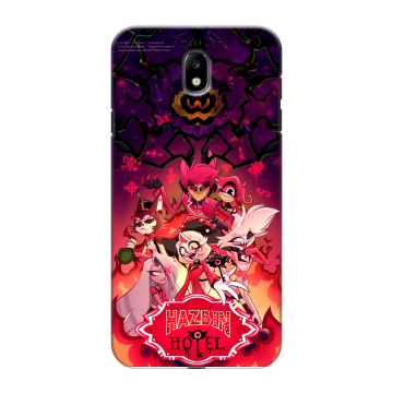 Силиконовый противоударный чехол на Samsung Galaxy J7 (2017) с принтом Hazbin Hotel Отель Хазбин Силиконовый противоударный чехол на Samsung Galaxy J7 (2017) с принтом Hazbin Hotel Отель Хазбин