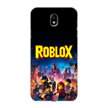 Силиконовый противоударный чехол на Samsung Galaxy J7 (2017) с принтом Roblox Роблокс Силиконовый противоударный чехол на Samsung Galaxy J7 (2017) с принтом Roblox Роблокс