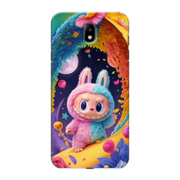 Силиконовый противоударный чехол на Samsung Galaxy J7 (2017) с принтом Labubu Лабубу Силиконовый противоударный чехол на Samsung Galaxy J7 (2017) с принтом Labubu Лабубу