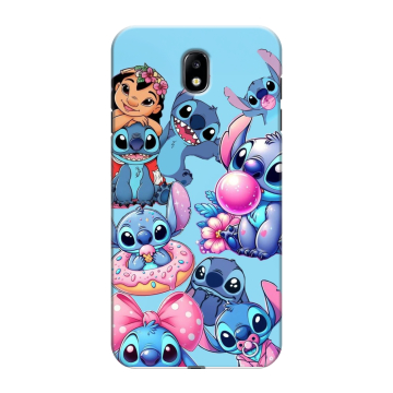 Силиконовый противоударный чехол на Samsung Galaxy J7 (2017) с принтом Лило и Стич