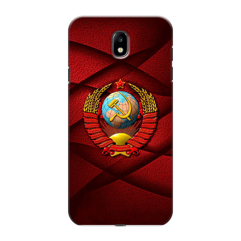 Пластиковый чехол на Samsung Galaxy J7 (2017) с принтом Герб СССР Пластиковый чехол на Samsung Galaxy J7 (2017) с принтом Герб СССР