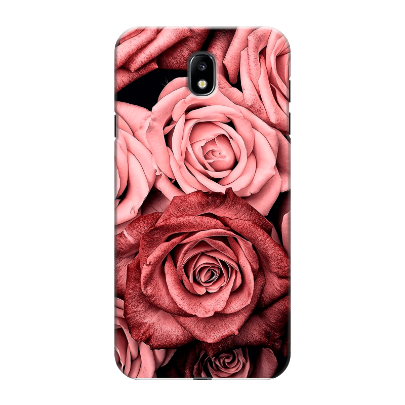 Пластиковый чехол на Samsung Galaxy J7 (2017) с принтом Цветы розы Пластиковый чехол на Samsung Galaxy J7 (2017) с принтом Цветы розы