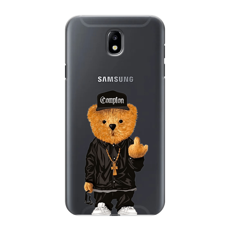 Силиконовый противоударный чехол на Samsung Galaxy J7 (2017) с принтом Плюшевый медведь Силиконовый противоударный чехол на Samsung Galaxy J7 (2017) с принтом Плюшевый медведь