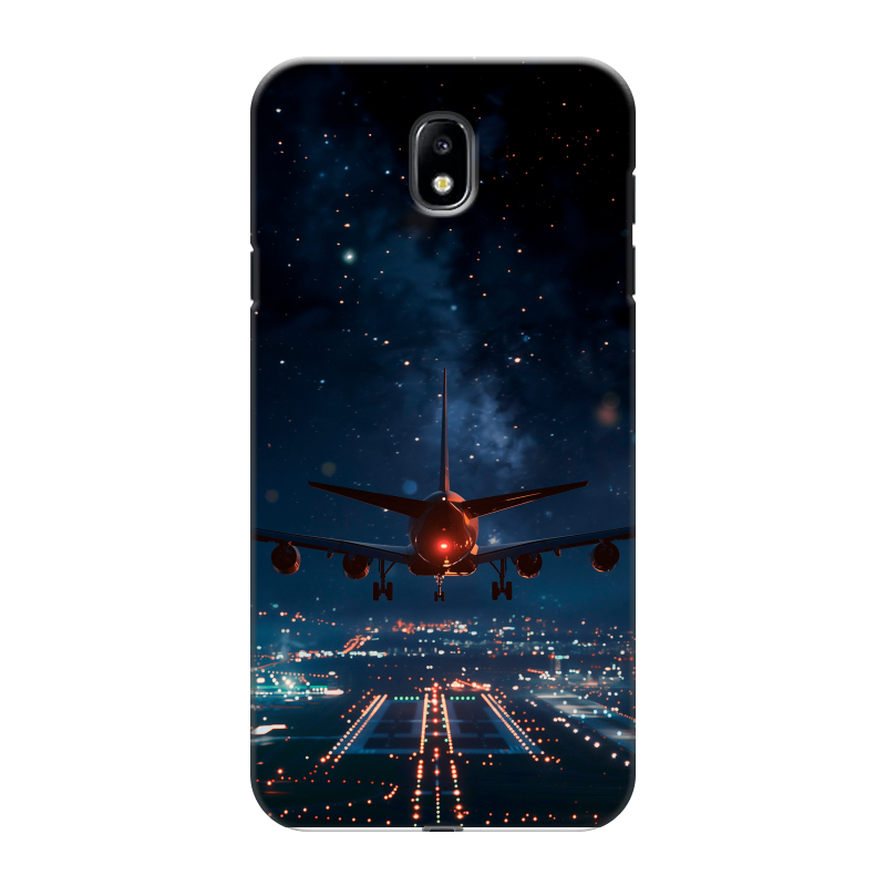 Пластиковый чехол на Samsung Galaxy J7 (2017) с принтом самолет Пластиковый чехол на Samsung Galaxy J7 (2017) с принтом самолет