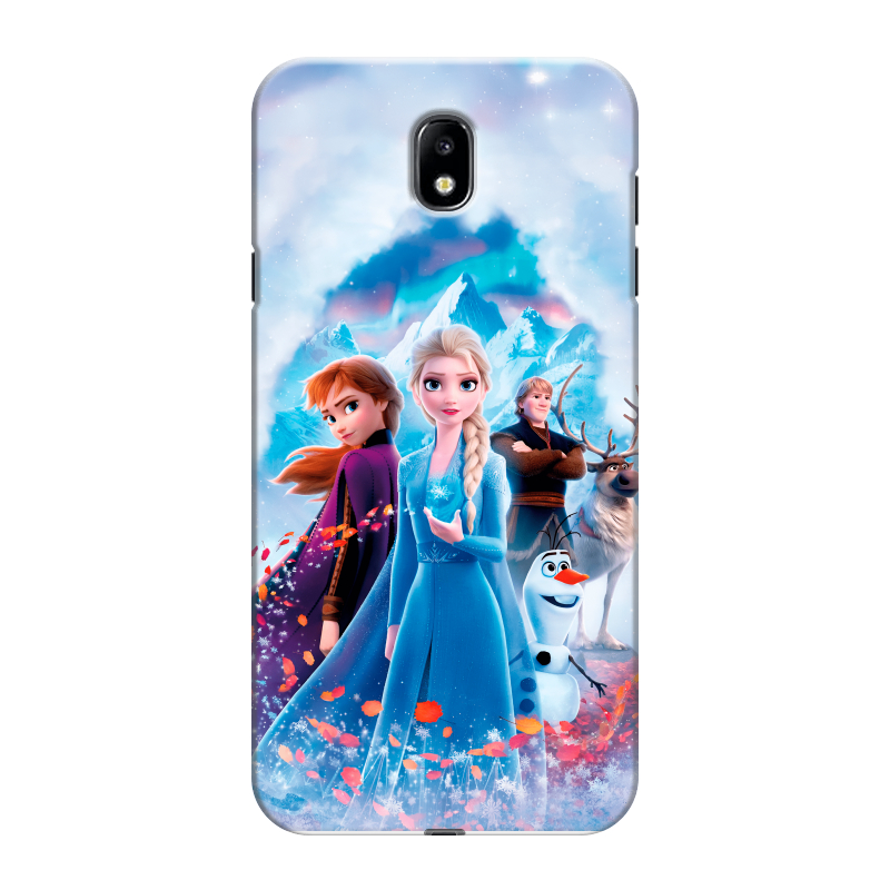 Пластиковый чехол на Samsung Galaxy J7 (2017) с принтом Холодное сердце Frozen Пластиковый чехол на Samsung Galaxy J7 (2017) с принтом Холодное сердце Frozen