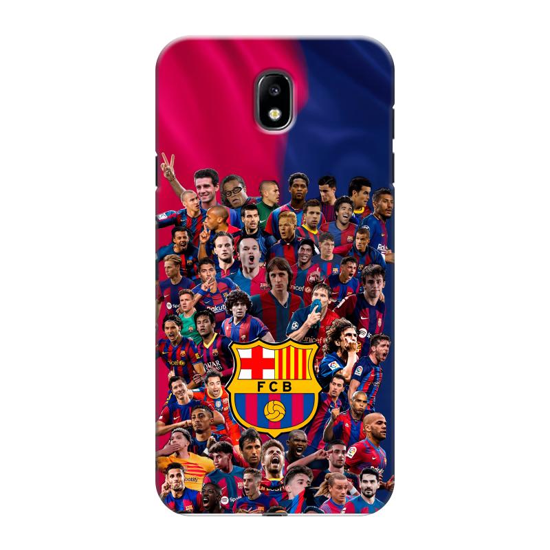 Силиконовый противоударный чехол на Samsung Galaxy J7 (2017) с принтом Барселона Barcelona Силиконовый противоударный чехол на Samsung Galaxy J7 (2017) с принтом Барселона Barcelona