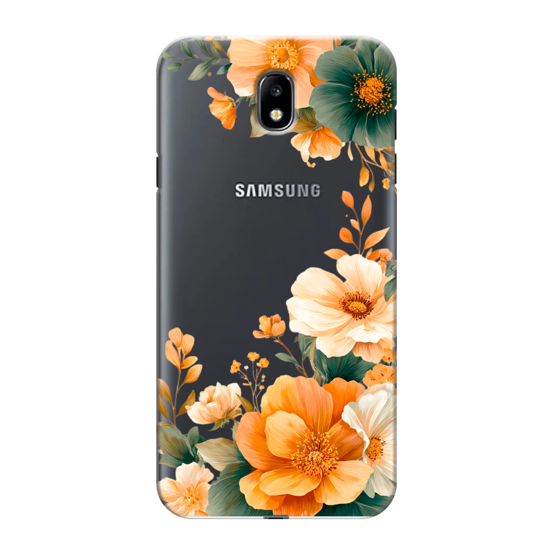 Пластиковый чехол на Samsung Galaxy J7 (2017) с принтом Цветы принт Пластиковый чехол на Samsung Galaxy J7 (2017) с принтом Цветы принт