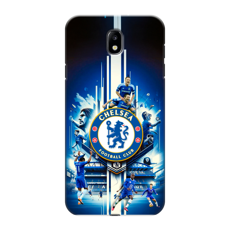 Пластиковый чехол на Samsung Galaxy J7 (2017) с принтом Chelsea Челси Пластиковый чехол на Samsung Galaxy J7 (2017) с принтом Chelsea Челси