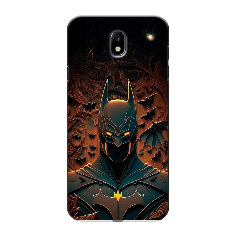 Пластиковый чехол на Samsung Galaxy J7 (2017) с принтом Batman Бэтмен Пластиковый чехол на Samsung Galaxy J7 (2017) с принтом Batman Бэтмен